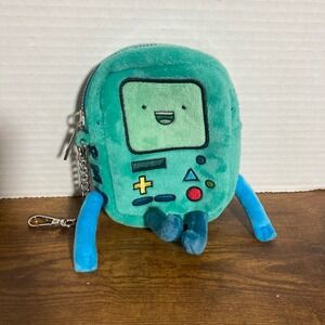 Hot Topic Adventure Time BMO Plush Coin Purse Teal Character Pouch Keychain